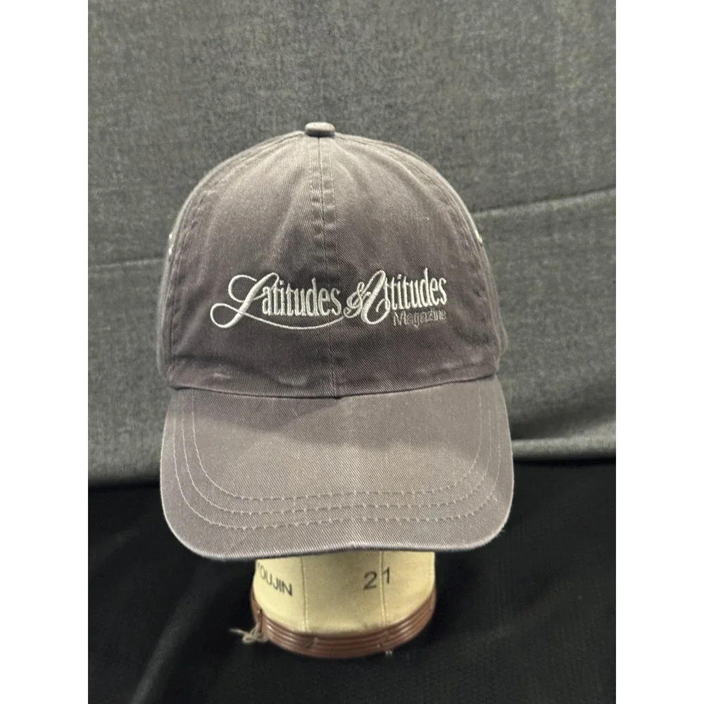 Latitudes & Attitudes Magazine Baseball Cap Men's One Size Embroidered Logo Hat